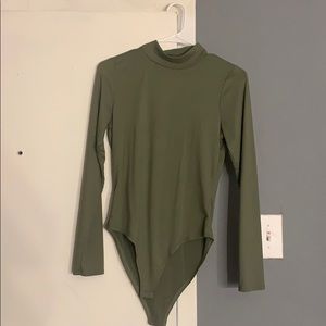 Olive green body suit